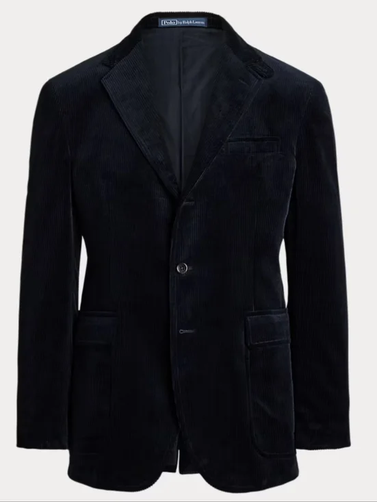 Polo by Ralph Lauren Dark Navy Corduroy Blazer Size M (12-14) Boys